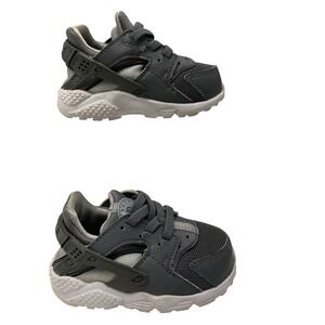 Nike Kids Toddler Air Huarache Grey White Athletic Sneakers Size 4C READ